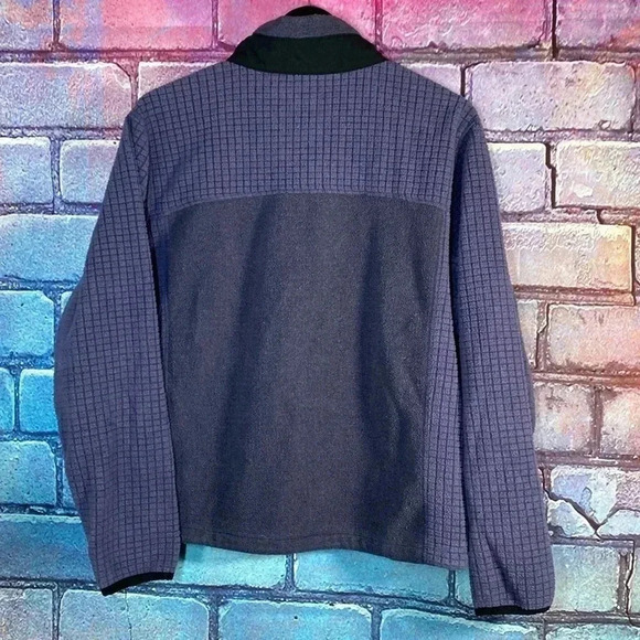 L.L. Bean Vintage Zip Fleece Sweatshirt Large Blue Women's Pullover Jacket - Picture 7 of 8